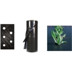 TELO PACCIAMATURA 110CM X 50 M 2 FORI SFALSATO 25-40 FILM POLIETILENE ANTI ERBA