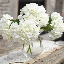 Bouquet Da Sposa Di Fiori Artificiali Con Ramo Di Ortensia Di Seta Da 1 Pezzo Per La DecorazioneFiori Artificiali E Secchi -Negozio al dettaglio Piante Casa 64494732 4