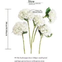 Bouquet Da Sposa Di Fiori Artificiali Con Ramo Di Ortensia Di Seta Da 1 Pezzo Per La DecorazioneFiori Artificiali E Secchi -Negozio al dettaglio Piante Casa 64494732 5
