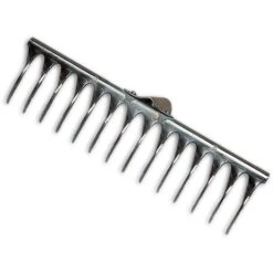 RASTRELLO AERATORE IN ACCIAIO - TIPO PESANTE - SENZA MANICO 380MM