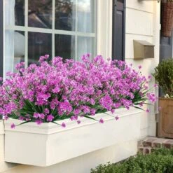 LYCXAMES Piante E Fiori Artificiali Per Esterni Resistenti Ai Raggi UV - Fucsia 8 PZ -Negozio al dettaglio Piante Casa 67908988 4