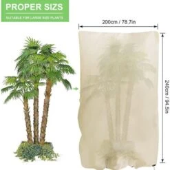 RHAFAYRE Copertura Invernale Per Piante, Copertura Invernale In Tessuto Non Tessuto 80 G/m² Protezione Antigelo Per Piante In Vaso E Rose (240x200 Cm) -Negozio al dettaglio Piante Casa 68009017 3