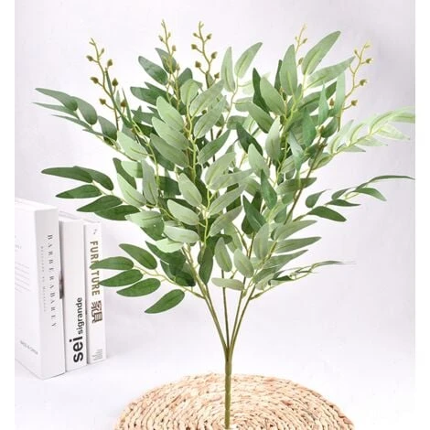 GroupM ITimulazione Bouquet Di Foglie Di Salice Simulazione Fiore Decorazione Della Casa Decorazione Verde 3 Pezzi 2 GroupM ITimulazione Bouquet Di Foglie Di Salice Simulazione Fiore Decorazione Della Casa Decorazione Verde 3 Pezzi - immagine 2