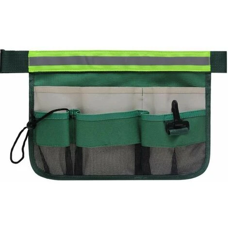 7 Tasche Per Attrezzi Da Giardino Con Striscia Riflettente, Marsupio Da Appendere Da Giardino Regolabile Per Pinze, Chiave Inglese, Borsa Per Attrezzi Per La Pulizia 2 7 Tasche Per Attrezzi Da Giardino Con Striscia Riflettente, Marsupio Da Appendere Da Giardino Regolabile Per Pinze, Chiave Inglese, Borsa Per Attrezzi Per La Pulizia - immagine 2