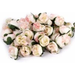 MINKUROW 50 Pezzi 3 Cm Testa Di Fiore Artificiale Rosa Finta Decorazione Di Piante Artificiali Per Feste Di Matrimonio In Casa, Champagne -Negozio al dettaglio Piante Casa 69788976 4