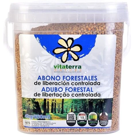 Vitaterra Forest Invia 11-22-9 + Micronutrienti (8 Mesi), 4 Kg 1 Vitaterra Forest Invia 11-22-9 + Micronutrienti (8 Mesi), 4 Kg