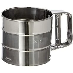 Kela Frieda  Setaccio Per Farina, In Acciaio Inox, Argento, 10 x 9,5 cm