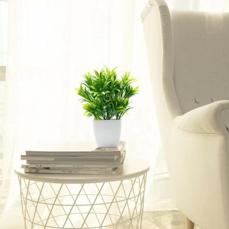 Mini Piante Artificiali Piante In Plastica Con Vaso Quadrato Piante Verdi Finte In Plastica Per Ufficio 2 Mini Piante Artificiali Piante In Plastica Con Vaso Quadrato Piante Verdi Finte In Plastica Per Ufficio - immagine 2