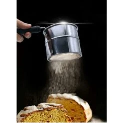 Setaccio Per Farina Portatile In Acciaio Inox Setaccio Per Farina - Setaccio Per Farina A Manovella Rotante A Cestello -Negozio al dettaglio Piante Casa 71300250 3