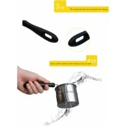 Setaccio Per Farina Portatile In Acciaio Inox Setaccio Per Farina - Setaccio Per Farina A Manovella Rotante A Cestello -Negozio al dettaglio Piante Casa 71300250 5