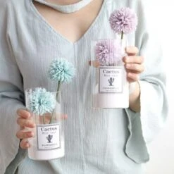 Bouquet Di Tarassaco 29 Cm Di Fiori Finti Per La Decorazione Domestica -Negozio al dettaglio Piante Casa 71376413 4