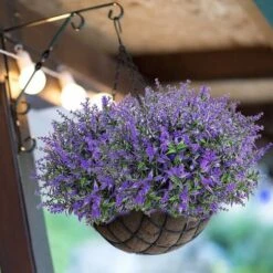 9 Steli Finta Lavanda Viola Pianta Finta Fiori Viola Per La Reception Domestica, L'ufficio, L'arredamento Del Patio O L'arredamento Di Nozze Fai-da-te -Negozio al dettaglio Piante Casa 71379687 3