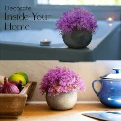 Piante Finte, Set Di Piante Finte Per Interni, 3 Mini Piante Multicolori Realistiche In Vaso, Piantine Finte Decorative In Confezione Regalo E Mobili -Negozio al dettaglio Piante Casa 74098089 5