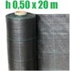 TELO PER PACCIAMATURA NERO QUADRETTATO TESSUTO POLIPROPILENE ANTISTRAPPO - Mt 20 X 0,50 H