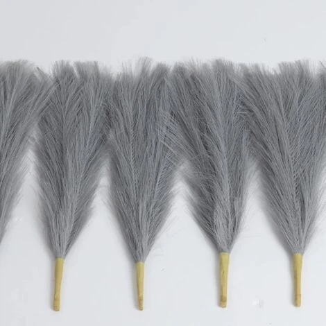 Erba Della Pampas Artificiale Decorative: 6 Pezzi 45cm Erba Di Pampa Finta Piccolo Essiccata Fiori Boho Grigio Piume, Naturale Secchi Per Decorazioni Natale Casa Nozze Interno 3 Erba Della Pampas Artificiale Decorative: 6 Pezzi 45cm Erba Di Pampa Finta Piccolo Essiccata Fiori Boho Grigio Piume, Naturale Secchi Per Decorazioni Natale Casa Nozze Interno - immagine 3