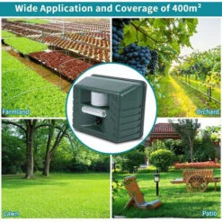 Repellente Per Uccelli Da Esterno, Repellente Per Animali Ad Ultrasuoni Repellente Per Uccelli Ad Ultrasuoni Per Esterni Con Sensore Di Movimento E Flash, Per Respingere Animali Nocivi -Negozio al dettaglio Piante Casa 76388620 3