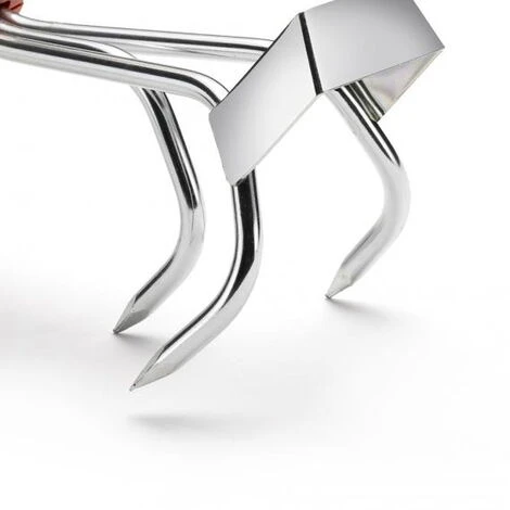 Unghia Sarchiatrice MULTI-STAR Piccola - 3 Denti + Raschietto - Senza Manico OUTILS WOLF 2 Unghia Sarchiatrice MULTI-STAR Piccola - 3 Denti + Raschietto - Senza Manico OUTILS WOLF - immagine 2