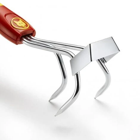 Unghia Sarchiatrice MULTI-STAR Piccola - 3 Denti + Raschietto - Senza Manico OUTILS WOLF 3 Unghia Sarchiatrice MULTI-STAR Piccola - 3 Denti + Raschietto - Senza Manico OUTILS WOLF - immagine 3