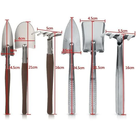 -Set Mini Pot Attrezzi Da Giardinaggio Piccola Pala Rastrello Set Da Lavoro Giocattolo Regali Per Bambini Piante Grasse Piante In Miniatura Piante Da Interno (plastica 3 Ft 2 -Set Mini Pot Attrezzi Da Giardinaggio Piccola Pala Rastrello Set Da Lavoro Giocattolo Regali Per Bambini Piante Grasse Piante In Miniatura Piante Da Interno (plastica 3 Ft - immagine 2