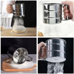 Setacci Per Farina In Acciaio Inossidabile Setacci Per Farina Manuali Per La Cucina Casalinga -Negozio al dettaglio Piante Casa 81291965 5