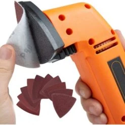 MINKUROW 100 Pezzi Triangolo Abrasivo 80x80x80 Grana 240 Carta Vetrata Per Levigatrice -Negozio al dettaglio Piante Casa 81534414 3