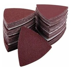 MINKUROW 100 Pezzi Triangolo Abrasivo 80x80x80 Grana 240 Carta Vetrata Per Levigatrice -Negozio al dettaglio Piante Casa 81534414 5