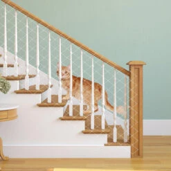 Randaco Rete Per Gatti Altri Accessori Per Gatti Rete Per Balconi Rete Per Uccelli Per Gatti Fissare La Rete Di Protezione Per Gatti 3x8m -Negozio al dettaglio Piante Casa 82454927 5