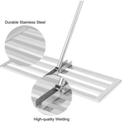 VEVOR Aeratore Prato Giardinaggio 76,2 X 25,4 Cm Asta 195cm Rastrello Livellatore -Negozio al dettaglio Piante Casa 82818668 3