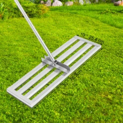 VEVOR Aeratore Prato Giardinaggio 76,2 X 25,4 Cm Asta 195cm Rastrello Livellatore -Negozio al dettaglio Piante Casa 82818668 4