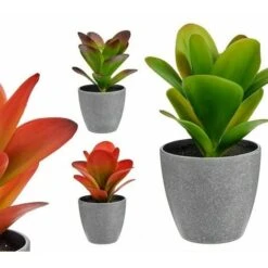 Pianta Decorativa Plastica (6 Unità) (11 X 20 X 11 Cm) -Negozio al dettaglio Piante Casa 83763778 3
