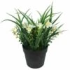 Pianta Artificiale Fiore Artificiale Simulazione Pianta Verde Fiore Artificiale In Vaso Clivia Chlorophytum Pianta In Vaso Ornamenti Decorativi Fiori Artificiali (bianco)