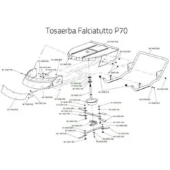 Eurosystems RICAMBIO LAMELLA FALCIATUTTO Per Falciatutto P70