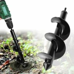 Trapano Da Giardino, Trivella A Mano, Attrezzi Da Giardinaggio Scavatrice Per Fori Da Giardino Con Guida Esagonale Antiscivolo, Piantagione A Spirale Rapida Per Piantare Bulbi Di Fiori