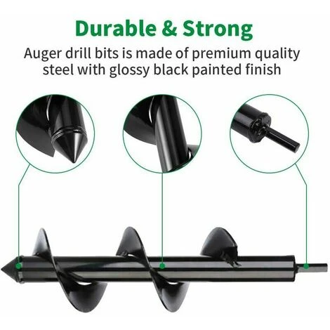 Trapano Da Giardino, Trivella A Mano, Attrezzi Da Giardinaggio Scavatrice Per Fori Da Giardino Con Guida Esagonale Antiscivolo, Piantagione A Spirale Rapida Per Piantare Bulbi Di Fiori 2 Trapano Da Giardino, Trivella A Mano, Attrezzi Da Giardinaggio Scavatrice Per Fori Da Giardino Con Guida Esagonale Antiscivolo, Piantagione A Spirale Rapida Per Piantare Bulbi Di Fiori - immagine 2