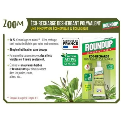 Eco-ricarica Di Diserbante Multiuso ROUNDUP - 23ml 4 Eco-ricarica Di Diserbante Multiuso ROUNDUP - 23ml - immagine 4