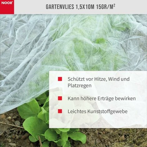 NOOR 01115010SCHW Protettivo In Pile 1,5 X 10m Bianco 3 NOOR 01115010SCHW Protettivo In Pile 1,5 X 10m Bianco - immagine 3