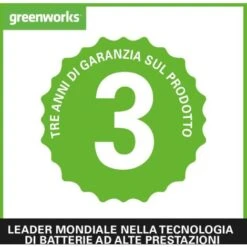 Greenworks G40TL - Motocoltivatore A Batteria, Motozappa Con Fresa A Denti Anteriore, Larghezza Di Lavoro 25cm, Profondità Di Azione 13cm, SENZA Batteria 40V E Caricabatterie, Garanzia 3 Anni -Negozio al dettaglio Piante Casa 86653107 5