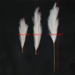 3 Set Erba Della Pampas Artificiale Decorative: 110cm Erba Di Pampa Finta Grandi Alte Essiccata Fiori Boho Bianco Piume Naturale Secchi Per Decorazioni Natale Casa Nozze Interno -Negozio al dettaglio Piante Casa 87105751 4