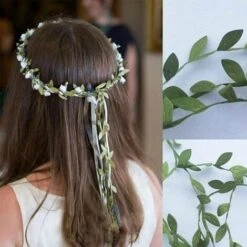 LangRay Foglie Verdi Artigianato Da Cucire, Nastro Foglia Di Vite, Fogliame Di Simulazione Foglia Finta, Verde, Usato Per Decorare La Parete Di Casa, Materiale In Tessuto, Festa Di Nozze Antica, 20 M -Negozio al dettaglio Piante Casa 90784745 5