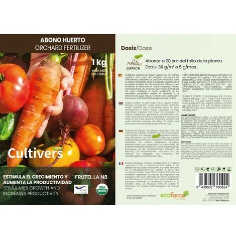 CULTIVERS - Fertilizzante Biologico Da Giardino, 5 Kg Fertilizzante Microgranulato Organico E Naturale Al 100%. Migliora La Produttività Delle Colture A Rilascio Lento 4 CULTIVERS - Fertilizzante Biologico Da Giardino, 5 Kg Fertilizzante Microgranulato Organico E Naturale Al 100%. Migliora La Produttività Delle Colture A Rilascio Lento - immagine 4
