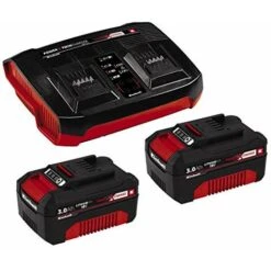 Einhell 3431200 Zappatrice A Batteria Ge-CR 30 Li-Solo, Rosso + 2X 3,0Ah & Twincharger PXC Starter Kit -Negozio al dettaglio Piante Casa 93981218 3