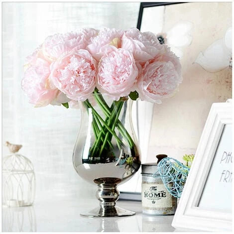 Mazzi Di Fiori Di Peonia Artificiale, 10 Pezzi Di Fiori Finti Di Peonia Di Seta Per Centrotavola Di Decorazioni Per Davanzali Di Hotel, Casa, Ufficio, Matrimoni (rosa Chiaro) 1 Mazzi Di Fiori Di Peonia Artificiale, 10 Pezzi Di Fiori Finti Di Peonia Di Seta Per Centrotavola Di Decorazioni Per Davanzali Di Hotel, Casa, Ufficio, Matrimoni (rosa Chiaro)