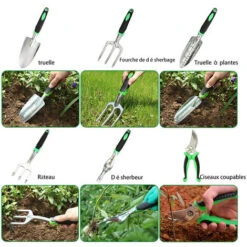 Attrezzi Da Giardinaggio, Kit Da Giardinaggio 9 In 1 Strumenti Per Bonsai Per La Cura Delle Piante Da Interno Ed Esterno, Regalo Da Giardino -Negozio al dettaglio Piante Casa 95548456 3