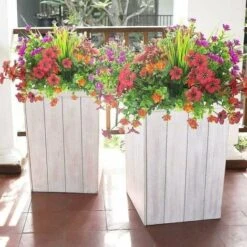 Decorazione Per Veranda Da Giardino In Finta Plastica Resistente Ai Raggi UV, Confezione Da 20 Piante Artificiali Da Esterno -Negozio al dettaglio Piante Casa 95773704 4