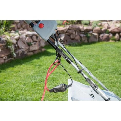 IKRA 80201020 Scarificatore Arieggiatore Elettrico IEVL 1840, Cesto Di Raccolta 55l, Larghezza 40cm, Profondità Di Lavoro Regolabile, 1800 W, 230 V, Griggio/Rosso 5 IKRA 80201020 Scarificatore Arieggiatore Elettrico IEVL 1840, Cesto Di Raccolta 55l, Larghezza 40cm, Profondità Di Lavoro Regolabile, 1800 W, 230 V, Griggio/Rosso - immagine 5