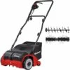 Einhell 3420620 Gc-Sa 1231, Scarificatore/Arieggiatore Elettrico, Area Di Lavoro: 31 Cm, 3 Livelli, Sacco 28 L, 1200W 230V, Rosso