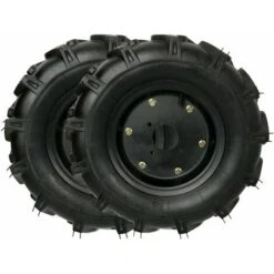 Set Di Ruote Pneumatiche 500 X 10 Motozappa Motocoltivatore