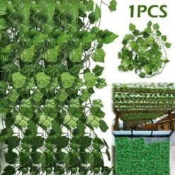 36 Fiori Finti Da 2 M, Ghirlanda Artificiale Verde, Ghirlanda Di Edera, Piante Sospese, Replica Di Nozze -Negozio al dettaglio Piante Casa 95930892 3