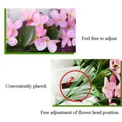 2x Piante Artificiali Edera Rampicante Piante Rampicanti Foglia Artificiale Rampicante Decorazione Floreale Viola, Rosa -Negozio al dettaglio Piante Casa 95930905 5