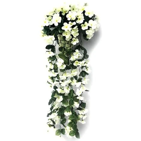 85cm Piante Artificiali Bianche Vite Di Edera Piante Pendenti Vite Di Foglie Artificiali Decorazione Di Fiori Viola 1 85cm Piante Artificiali Bianche Vite Di Edera Piante Pendenti Vite Di Foglie Artificiali Decorazione Di Fiori Viola